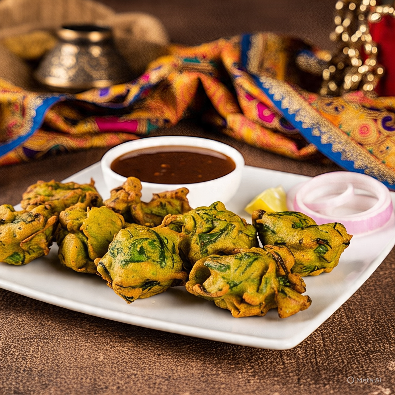 Palak Ke Pakode: Crispy Spinach Fritters with a Punjabi Twist 🌸
